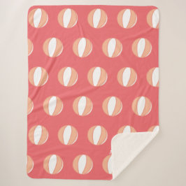 Manta Sherpa Baloncesto Nombre personalizado Coral Personalizad