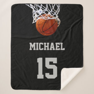 Manta Sherpa Baloncesto Su Nombre