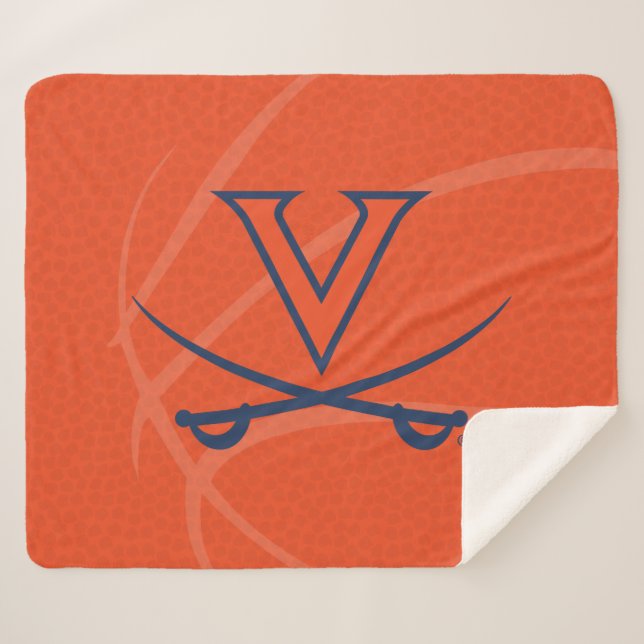 Manta Sherpa Baloncesto Virginia Cavaliers (Anverso (horizontal))
