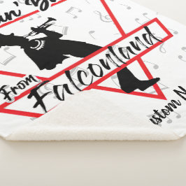 Manta Sherpa Banda De Dancin De Falconland Personalizada