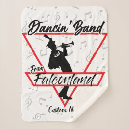 Manta Sherpa Banda De Dancin De Falconland Personalizada