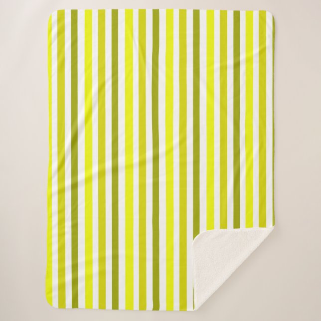 Manta Sherpa Banda dorada amarilla Sherpa Blanket (Anverso)