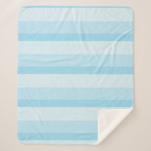 Manta Sherpa Bandas de color ocre en tonos azul turquesa