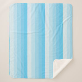 Manta Sherpa Bandas de color ocre en tonos azul turquesa