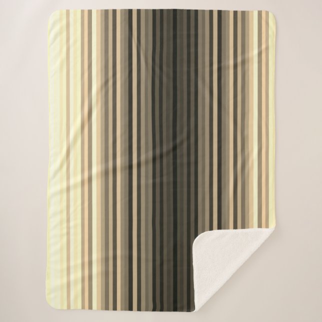 Manta Sherpa Bandas neutrales Sherpa Blanket 60" x 80" (Anverso)