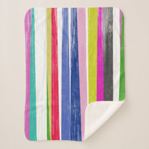 Manta Sherpa Bandas verticales
