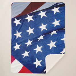 MANTA SHERPA BANDERA AMERICANA