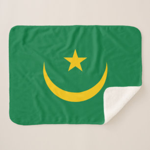 Manta Sherpa Bandera antigua de Mauritania