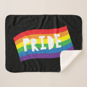 Manta Sherpa Bandera arco iris del orgullo