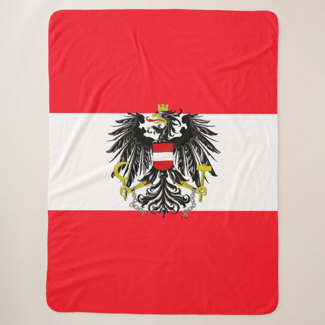 Manta Sherpa Bandera austríaca (Anverso)