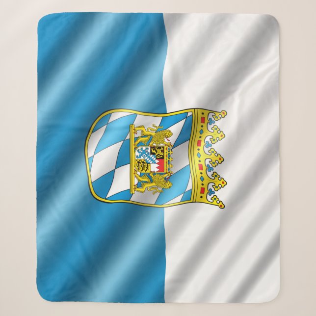 Manta Sherpa Bandera bávara (Anverso)