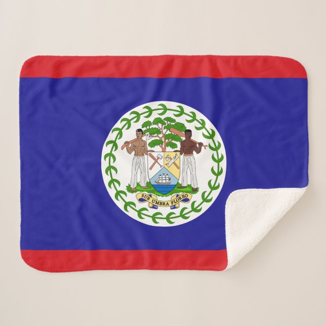 Manta Sherpa Bandera Beliceña (Anverso (horizontal))