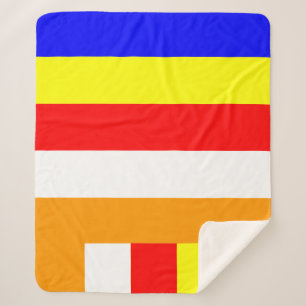 Manta Sherpa Bandera budista colorea simbolismo budista Día del