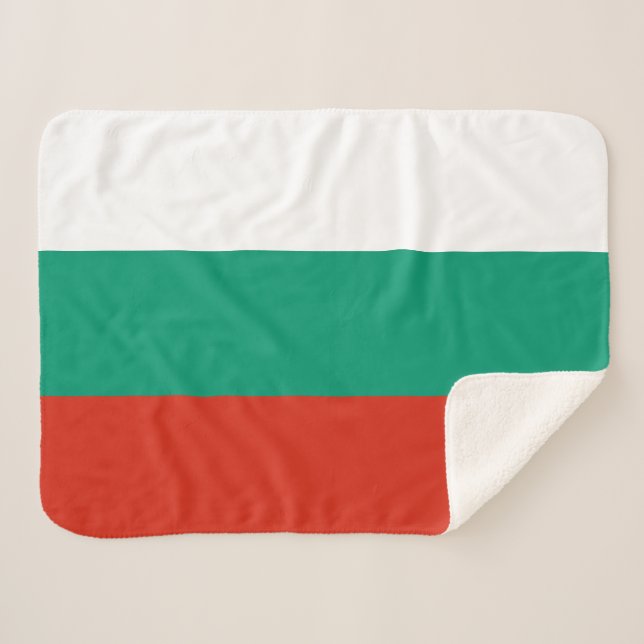 Manta Sherpa Bandera búlgara patriótica (Anverso (horizontal))