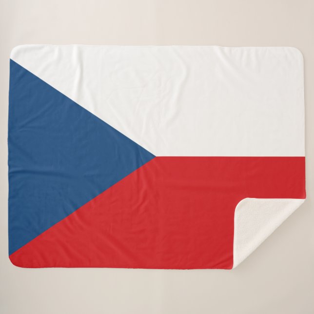 Manta Sherpa Bandera checa (Anverso (horizontal))