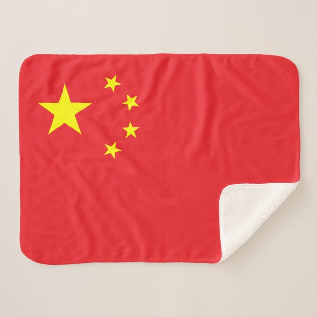 Manta Sherpa Bandera china (Anverso (horizontal))