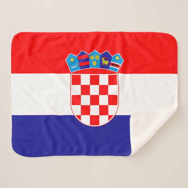 Manta Sherpa Bandera croata (Anverso (horizontal))