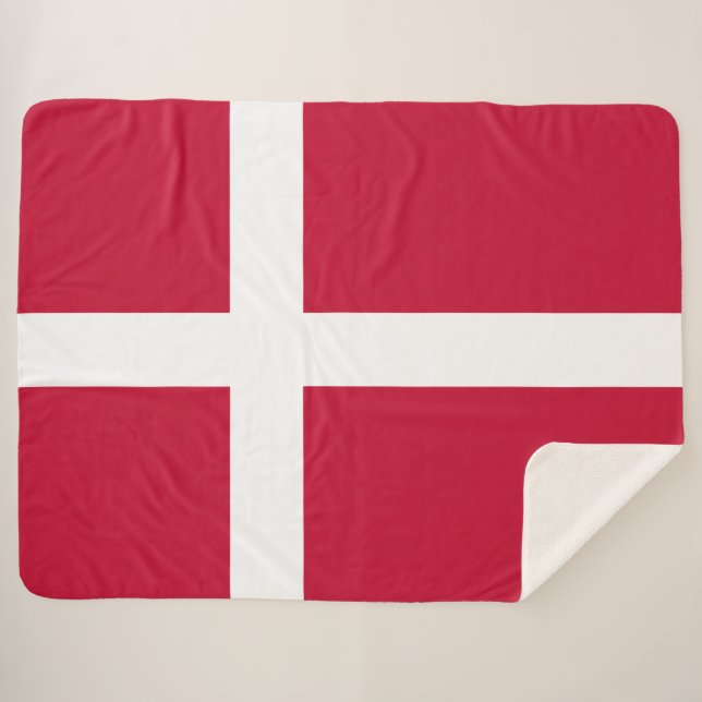 Manta Sherpa Bandera danesa (Anverso (horizontal))
