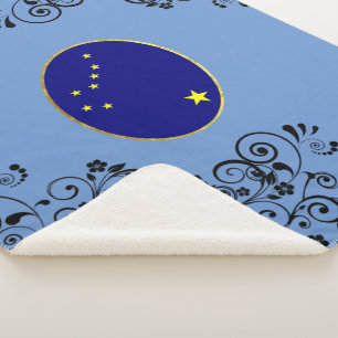 Manta Sherpa Bandera de Alaska