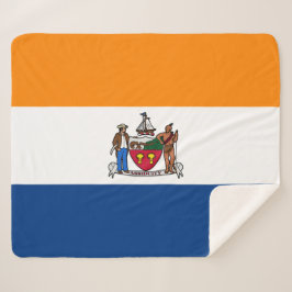 Manta Sherpa Bandera de Albany (Nueva York)