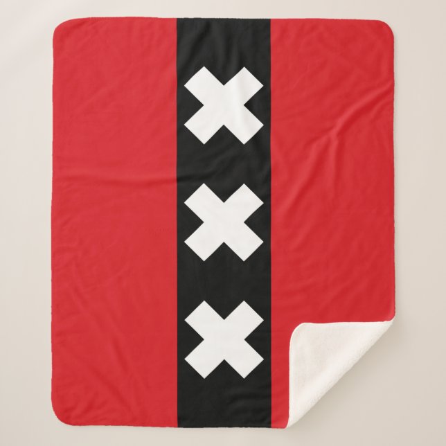 Manta Sherpa Bandera de Ámsterdam (Anverso)