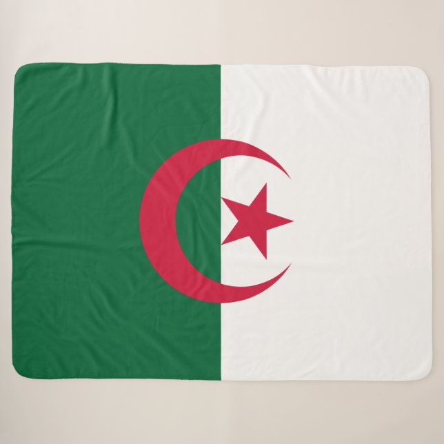 Manta Sherpa Bandera de Argelia (Anverso (horizontal))