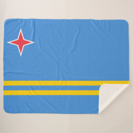 Manta Sherpa Bandera de Aruba