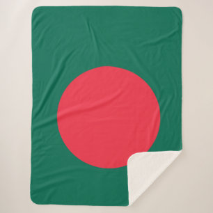 Manta Sherpa Bandera de Bangladesh Sherpa Blanket