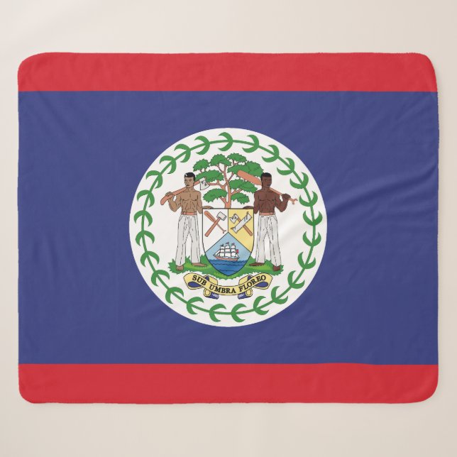 Manta Sherpa Bandera de Belice (Anverso (horizontal))