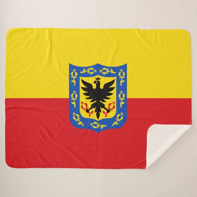 Manta Sherpa Bandera de Bogotá (Anverso (horizontal))