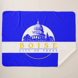Manta Sherpa Bandera de Boise (ciudad de Idaho)