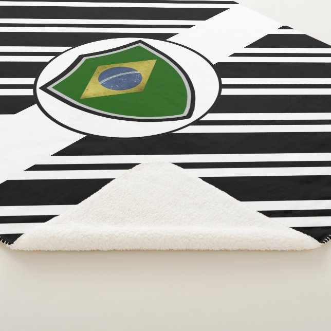 Manta Sherpa Bandera de Brasil (3/4)
