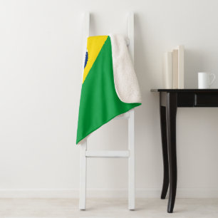 Manta Sherpa Bandera de Brasil
