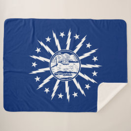 Manta Sherpa Bandera de Búfalo (ciudad en el estado de Nueva Yo