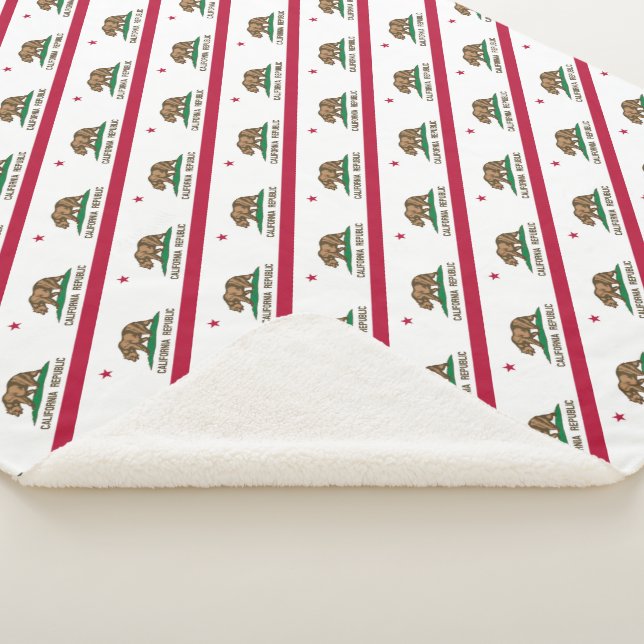 Manta Sherpa Bandera de California (3/4)