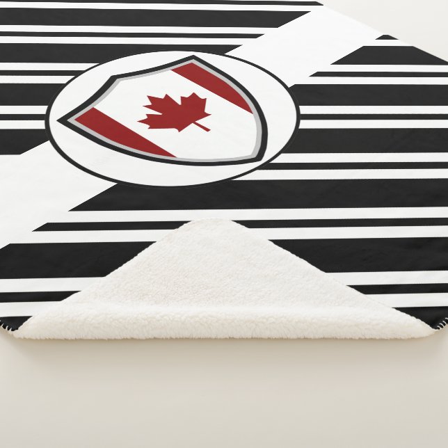 Manta Sherpa Bandera de Canadá (3/4)
