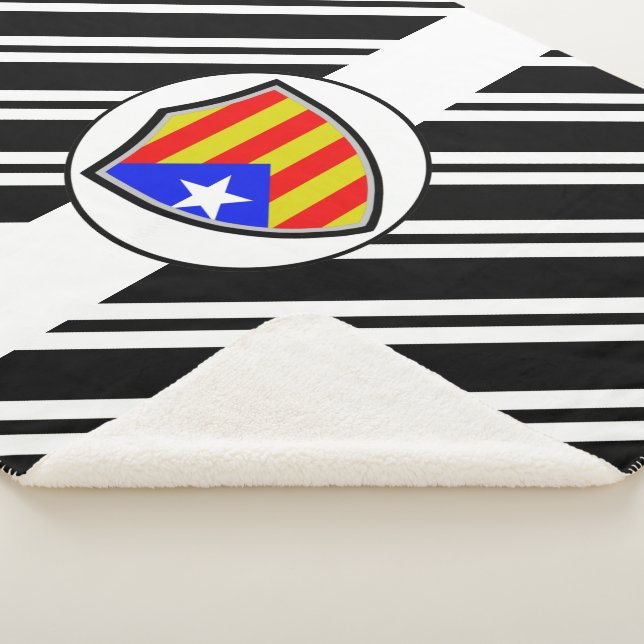 Manta Sherpa Bandera de Cataluña (3/4)