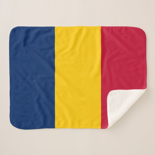 Manta Sherpa Bandera de Chad (Anverso (horizontal))