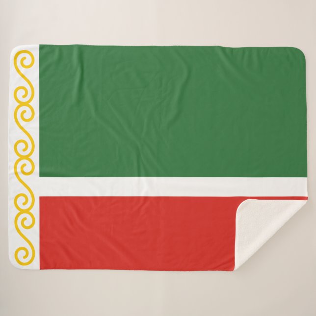 Manta Sherpa Bandera de Chechenia (Anverso (horizontal))