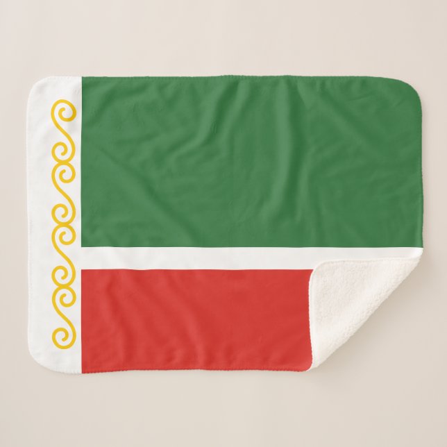 Manta Sherpa Bandera de Chechenia (Anverso (horizontal))