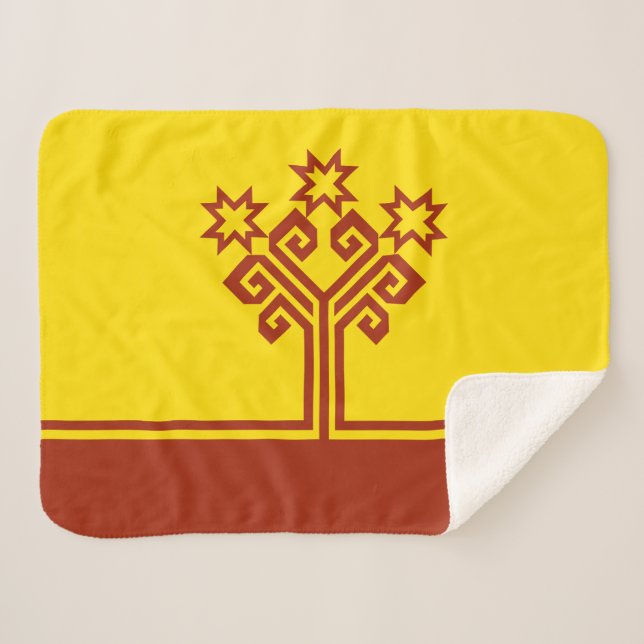 Manta Sherpa Bandera de Chuvasia (Anverso (horizontal))