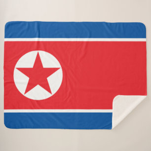 Manta Sherpa Bandera de Corea del Norte