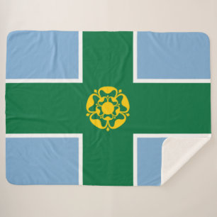 Manta Sherpa Bandera de Derbyshire (condado de Inglaterra, Rein