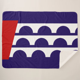Manta Sherpa Bandera de Des Moines (ciudad de Iowa)