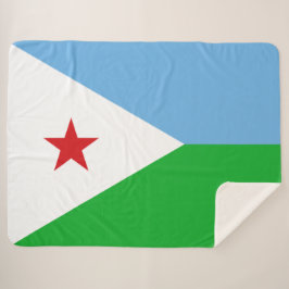 Manta Sherpa Bandera de Djibouti (Nación Africana)