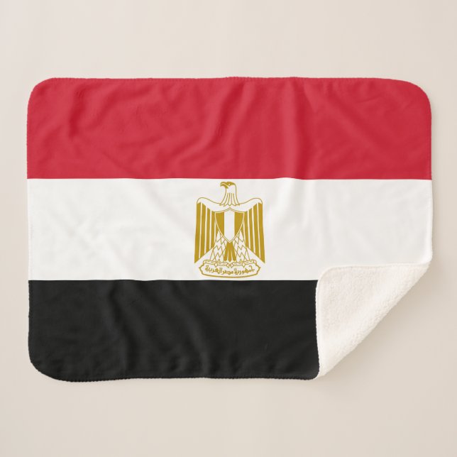 Manta Sherpa Bandera de Egipto (Anverso (horizontal))