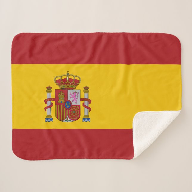 Manta Sherpa Bandera de España (Anverso (horizontal))
