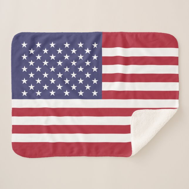 Manta Sherpa Bandera de Estados Unidos (Anverso (horizontal))