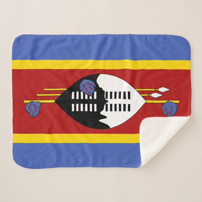 Manta Sherpa Bandera de Eswatini (Anverso (horizontal))