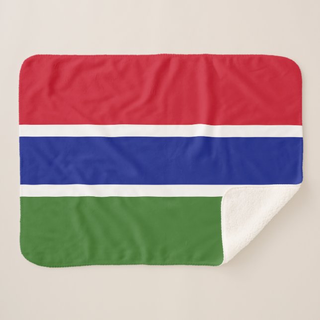 Manta Sherpa Bandera de Gambia (Anverso (horizontal))
